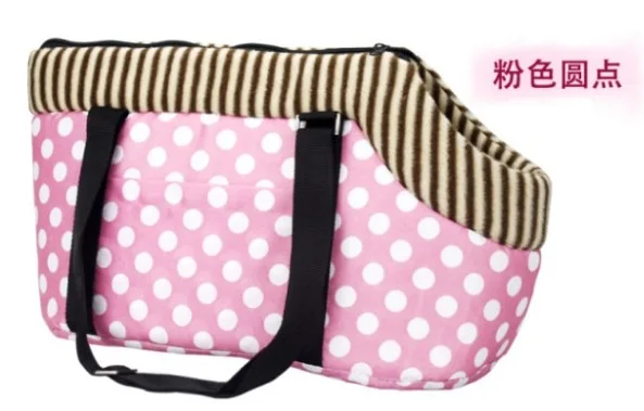 Модная сумка для домашних животных, переноска для собак и кошек, леопардовая расцветка, маленькая сумка для собак в розовый горошек, сумка для кошек S/M/L - Цвет: A