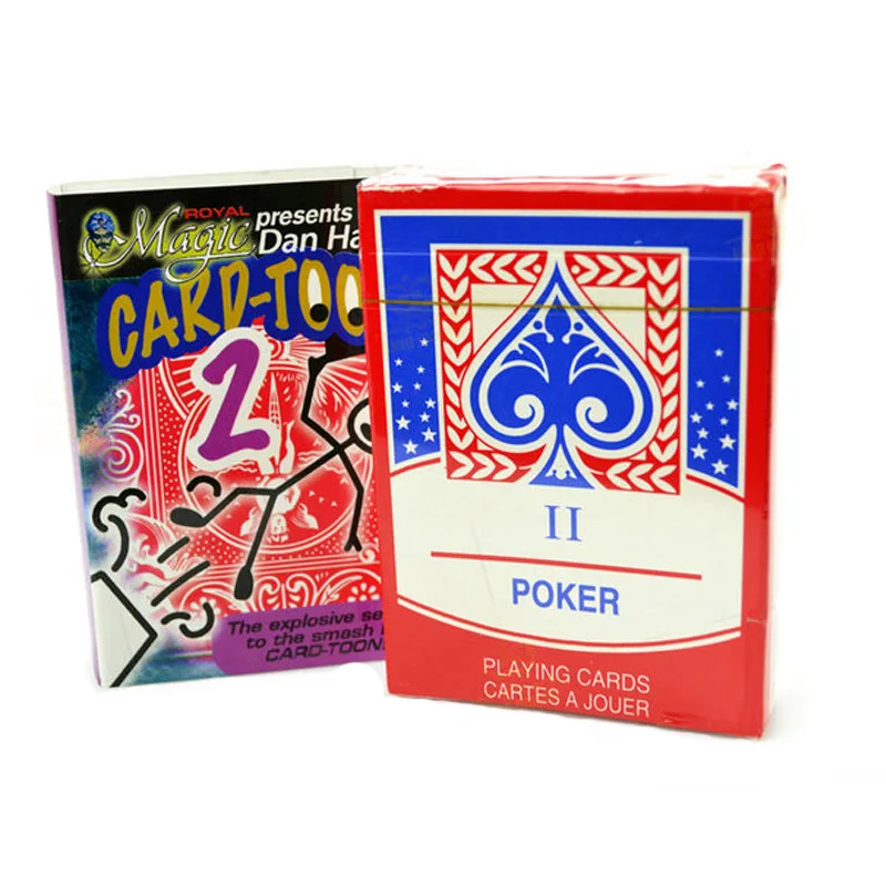 Download Card toon Magic Playing Card Funny Magic Trick Deck Pokers Animation Prediction Playing Card ...