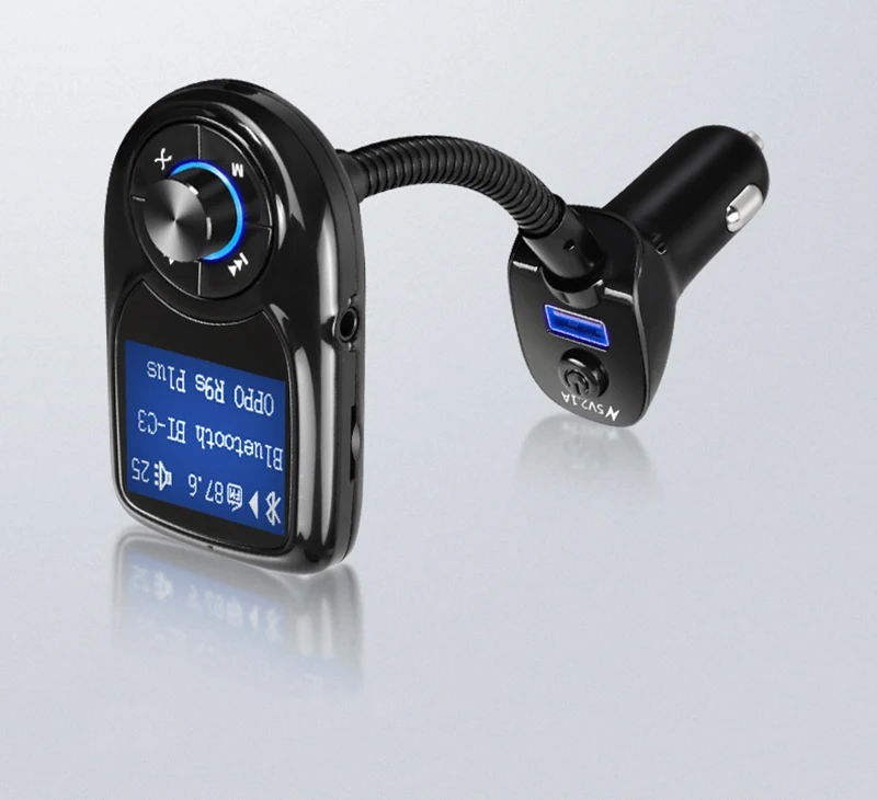 Thbelieve Bluetooth Car Charge LCD Screen Display 2 USB Auto Charger Support MP3 Player Fast Car Charger USB Drop Shipping (7)