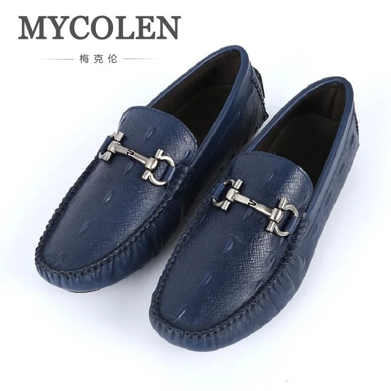 

MYCOLEN New Fashion Man Loafers Solid Round Toe Casual Men'S Shoe Comfortable Flats Men Driving Shoes Chaussure Homme Sport