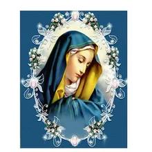 5D Diy Алмазы Алмазов Вышивки Религии Значки Вышивки Крестом Алмазов Мозаичная Картина Круглые Пользовательский Фото и Перевозка Груза Падения