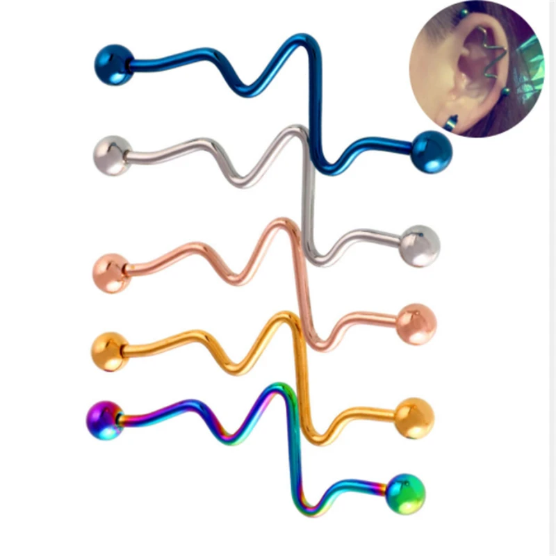 Женские и мужские серьги-гвоздики из нержавеющей стали туннели для пирсинга