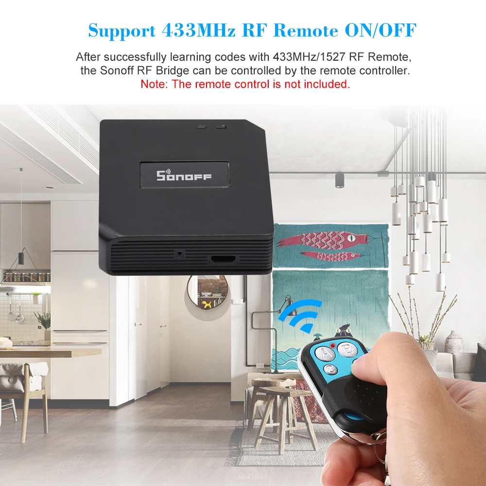 Sonoff RF мост WiFi 433 МГц Замена умный дом автоматизация универсальный переключатель Интеллектуальный Domotica Wi-Fi пульт дистанционного управления RF