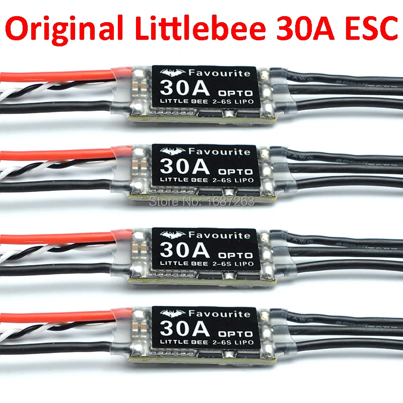 

Original Favourite Little bee Littlebee 30A 2-6S OPTO ESC Brushless Speed Controller for 210 QAV-R 220 Reptile 250 Quadcopter