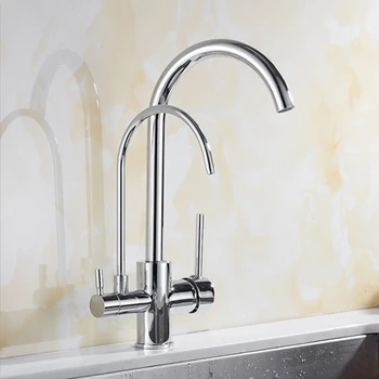 

360 Degree Rotation Brass Drinking Filtered Water Kitchen Faucet Bend Faucet Kitchen Sink Tap