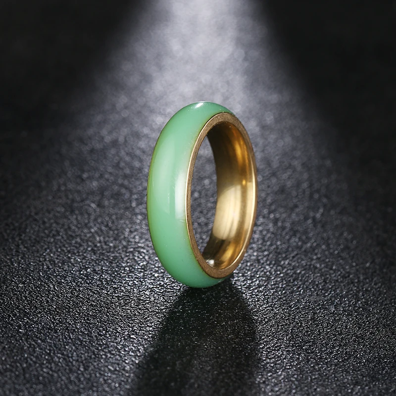 DOTIFI 316L кольца из нержавеющей стали для женщин классические изысканные брендовые обручальные кольца из смолы ювелирные изделия