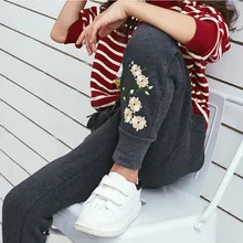 Pants For Girls Spring Autumn Pants For Kids Teenage Kids Pants Letter Printed Clothes Kids 6 8 10 12 14 Year