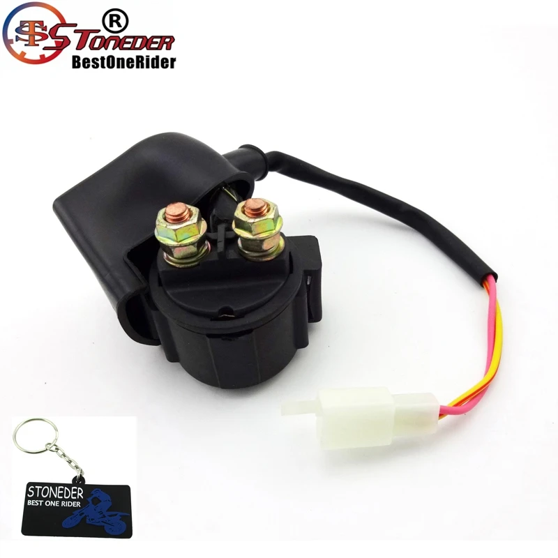 

STONEDER Engine Starter Solenoid Relay For Chinese ATV Quad Scooter Moped Pit Dirt Bike 50cc 70cc 90cc 110cc 125cc 150cc