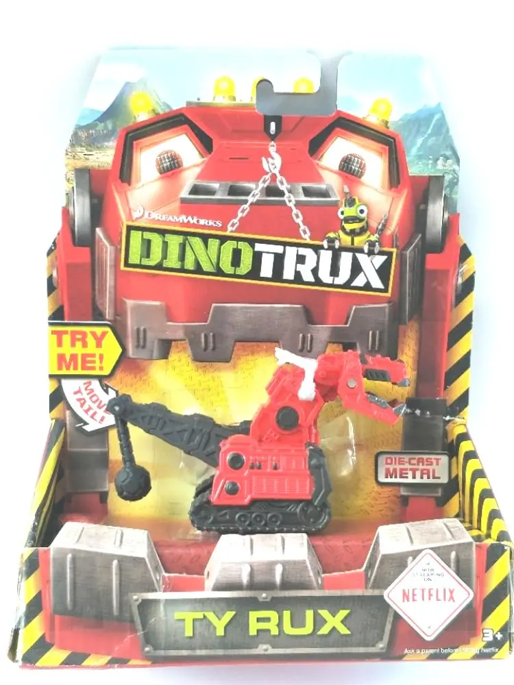 С оригинальной коробкой Dinotrux грузовик-динозавр съемный динозавр игрушечный автомобиль мини-модели новые детские подарки модели динозавров