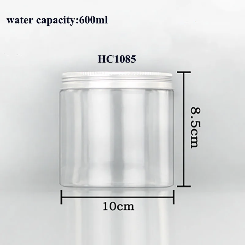 20 шт./лот 10 см пластиковая банка пластиковая бутылка для хранения еды конфеты печенье пластиковая трубка ПЭТ бутылка алюминиевые крышки косметические соль для ванны