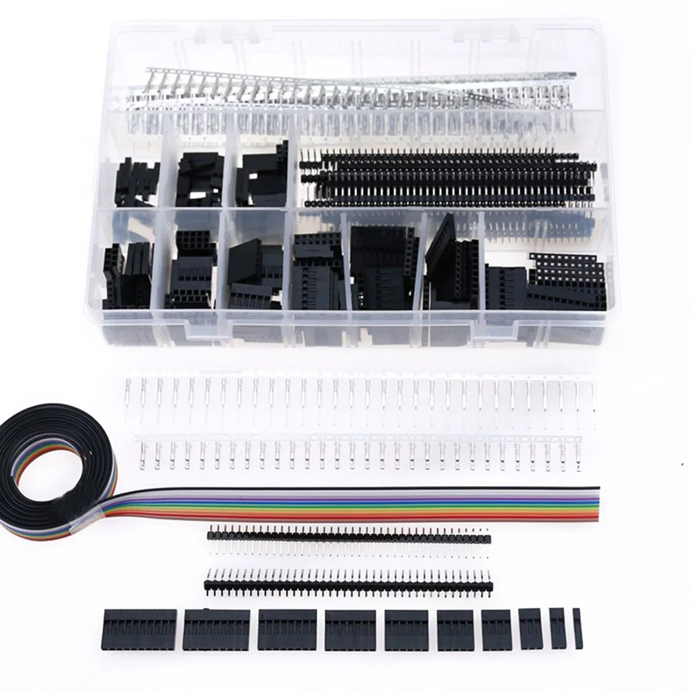 

Newest 635pcs Pin Connector Portative Wire Jumper Crimp Pin Connector Header for Electric Wire -- JD9