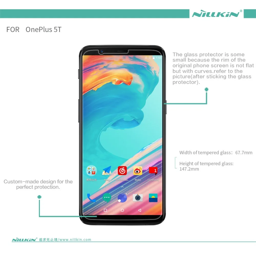 Для oneplus 7T oneplus 7 oneplus 6 T/6 oneplus 5T Защитное стекло для экрана Nillkin Amazing H+ PRO 9H защита для экрана из закаленного стекла