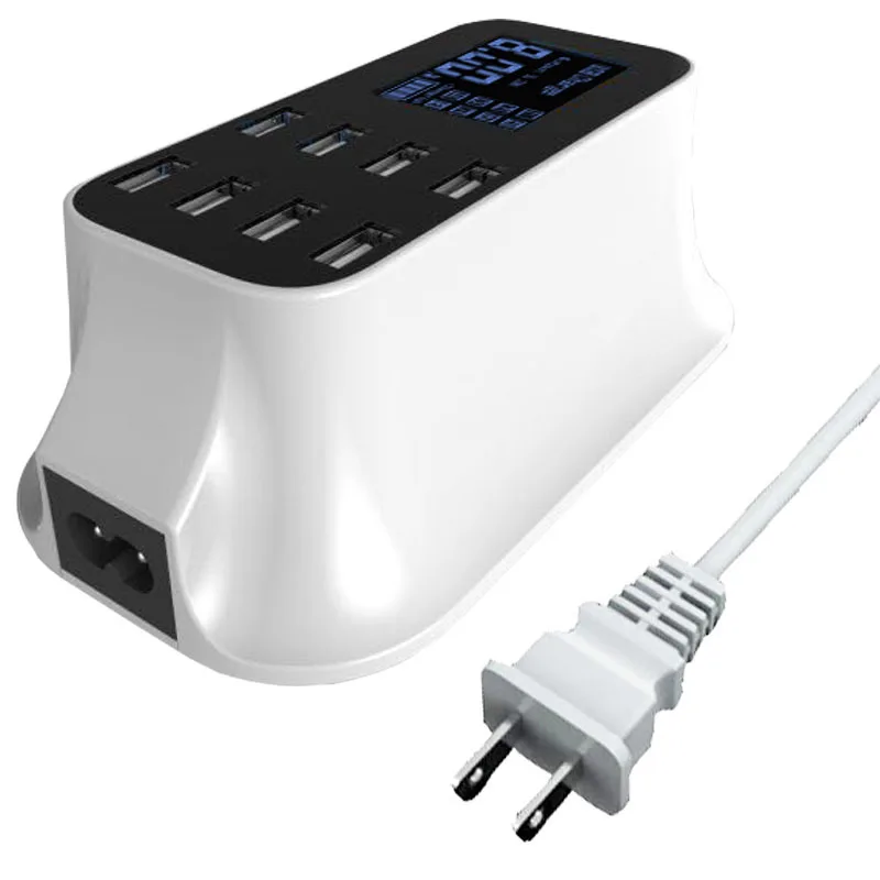 Универсальный 8 USB Порты и разъёмы Смарт Зарядное устройство стандарта ЕС США