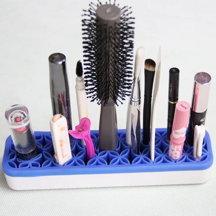 Makeup Brush Stand Silica Gel 5 Colors Organizer High Package Include 1 Brushes Organizer