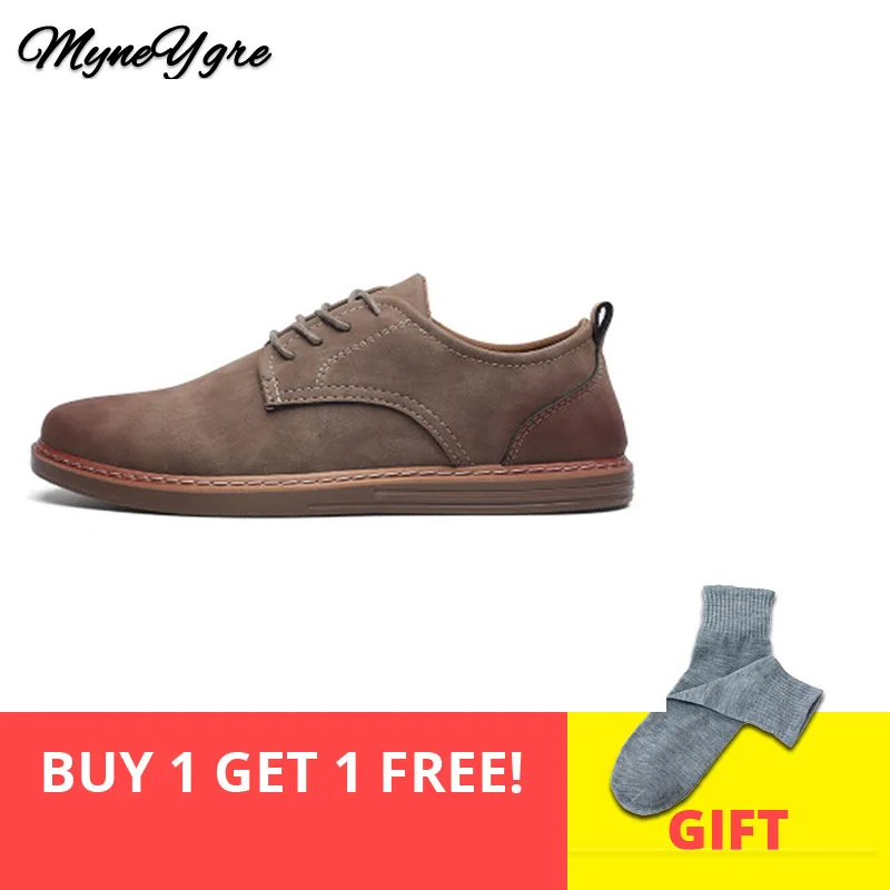 

New Spring Men fashion Genuine Peas Shoes Leather Casual Lace Up Shoes flat Breathable Dress Wedding Working Office Shoes