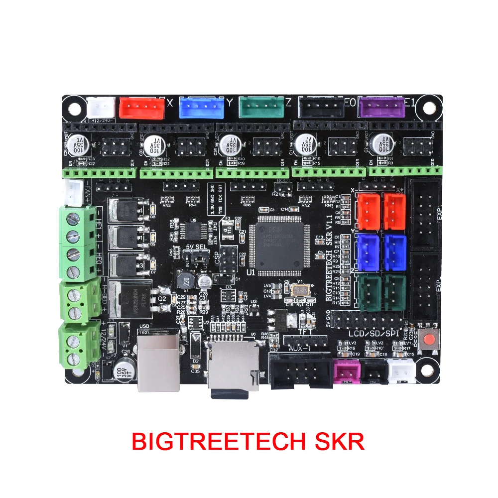 BIGTREETECH SKR V1.1 3d принтер плата контроллера ARM 32 бит материнская TMC2208 TMC2100 совместимый