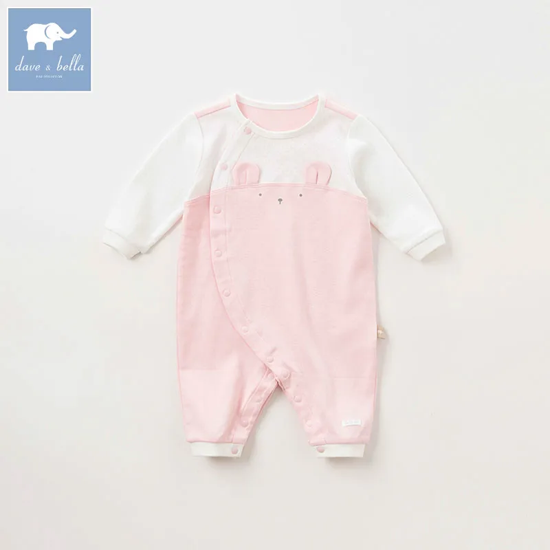 

DBH9039 dave bella autumn newborn baby striped romper infant toddler girls clothing kids jumpsuit