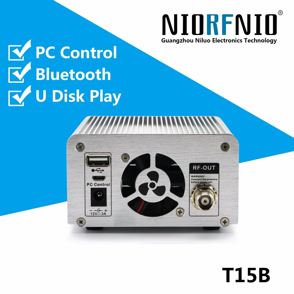 

NIORFNIO Brand New Product T15B-1 15W Continuously Adjusted Output Power FM Audio Broadcasting 87-108 MHz