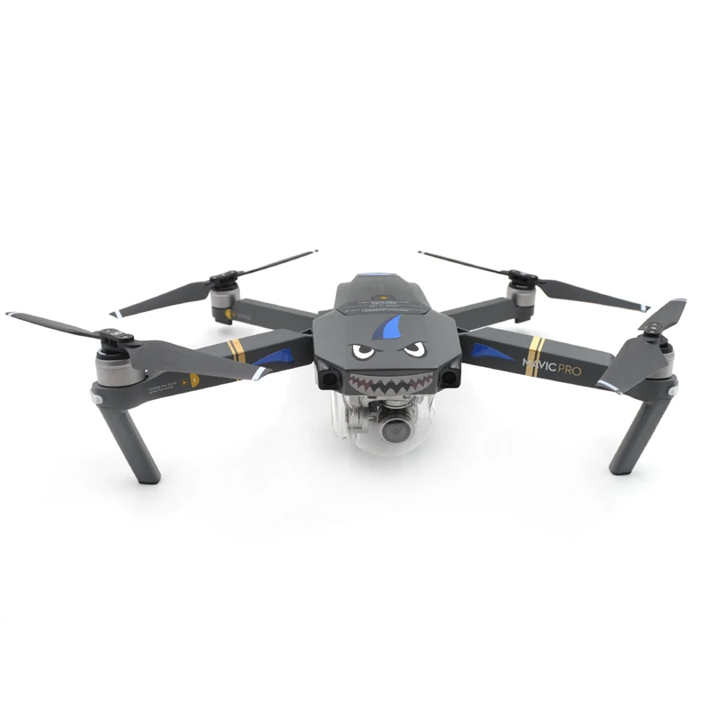 Drone Stickers Wicked shark expression Drone body  arm decoration Skin Sticker for DJI Mavic Pro Accessories 3