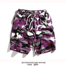 Уличные мужские камуфляжные шорты Карго, хлопковые летние спортивные шорты, эластичные модные шорты с карманами, мужские повседневные спортивные штаны S6T52