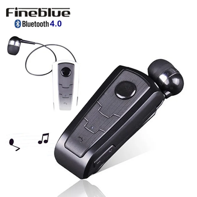Wireless Bluetooth Earphone FineBlue F910 Calls Remind Vibration Headset With Collar Clip For iPhone Samsung Handfree Call