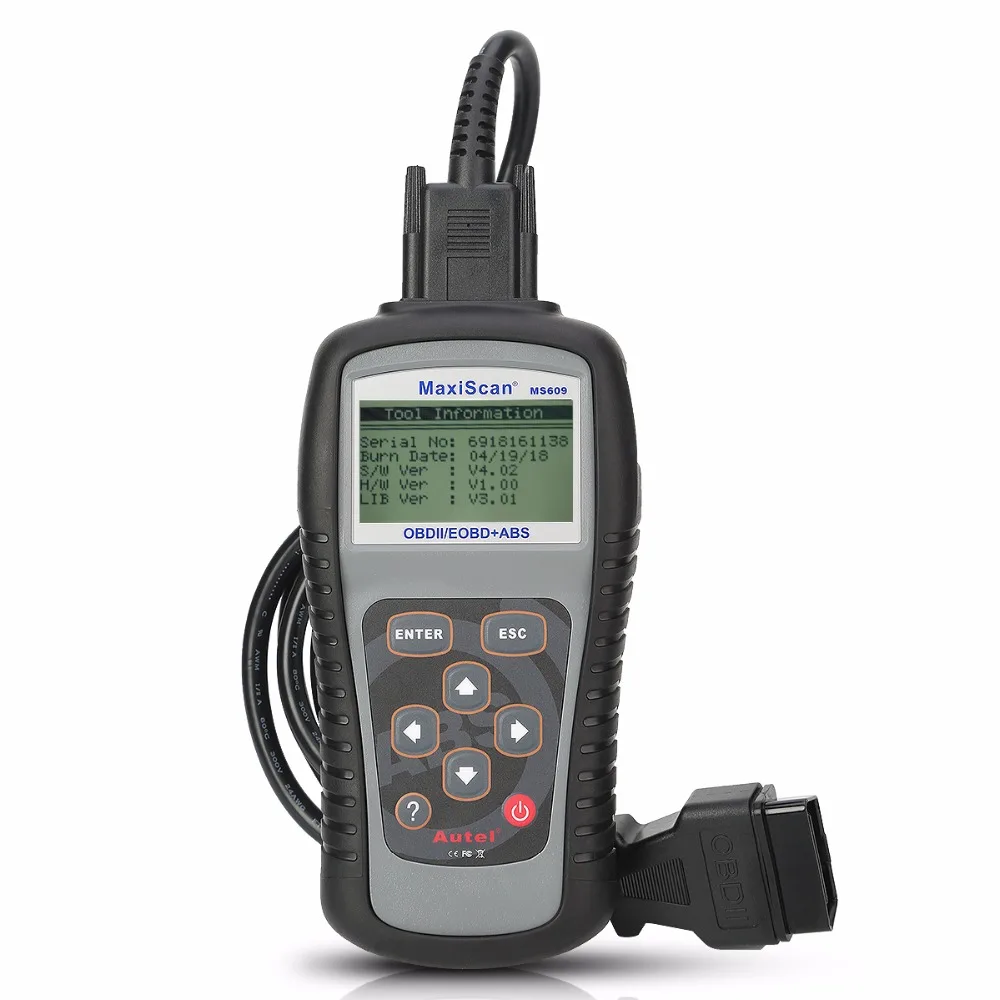 Autel Maxiscan MS609 OBD2 сканер штрих-кода считыватель штрих-кода с полной OBD2 Функции ABS диагностики DTC определения продвинутый из MS509& AL519