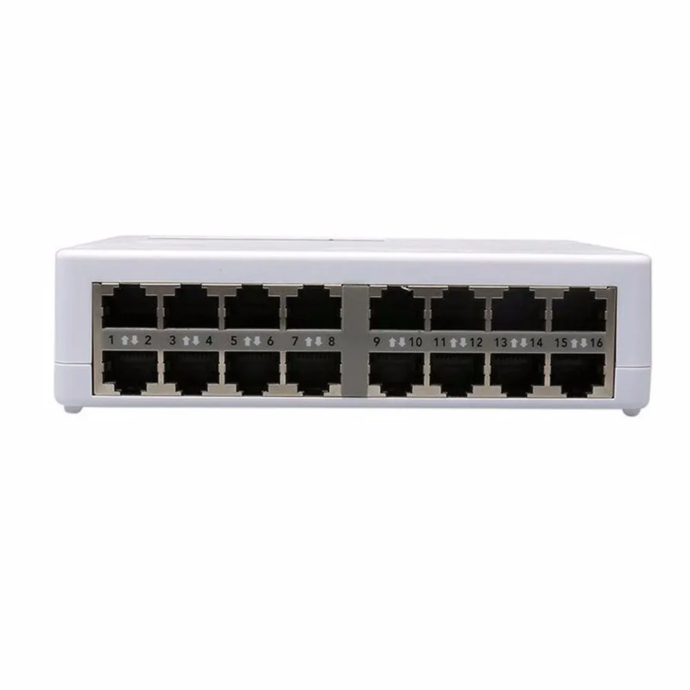 16 Порты Fast Ethernet LAN RJ45 Vlan 10/100 Мбит сетевой коммутатор концентратор Настольный ПК
