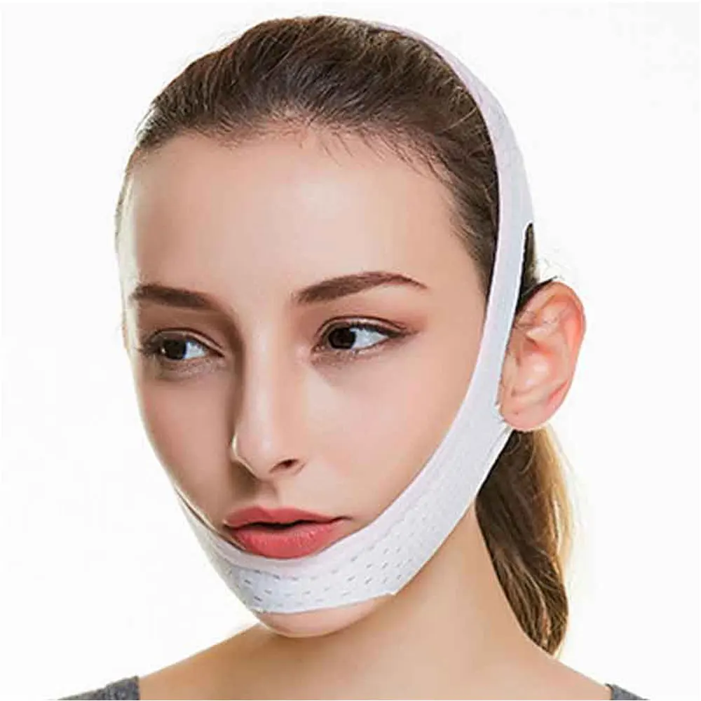 1Pcs V Line Facial Mask Chin Neck Belt Sheet Anti Aging Face Lift Up Chin Cheek Slim Lift Up Anti Wrinkle Mask