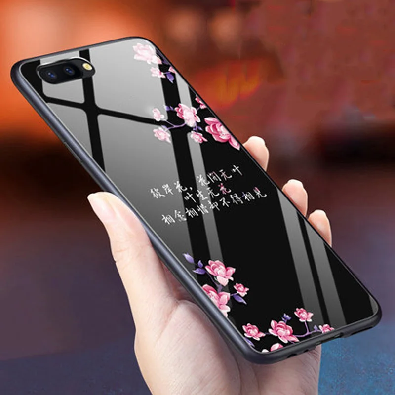 Чехол для Oppo R11 плюс закаленное стекло + чехол с мягкими краями r11plus 6 0 ''Тонкий