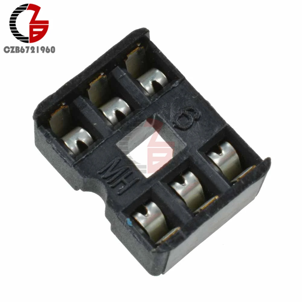 

20PCS IC Socket Adaptor PCB Solder Type DIP Socket 6p 6-pin 6 pin DIY New