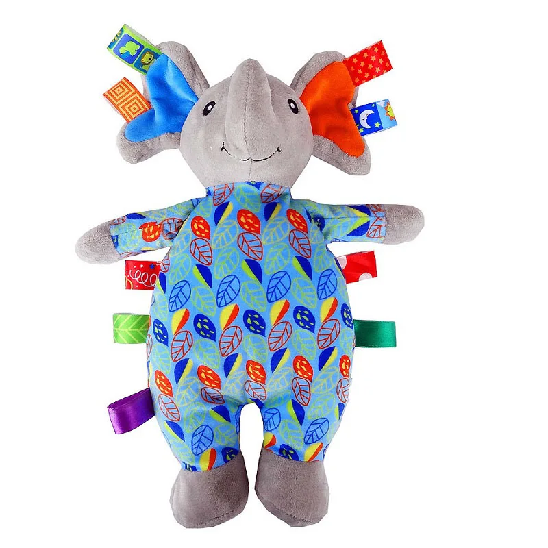 1 предмет 20 см слон и медведь плюша игрушки платье с красочной ткани Kawaii мультфильм животных кукла милые детские творческие подарок