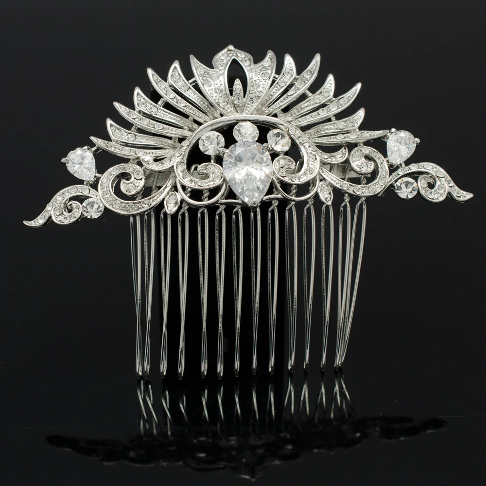 2016 Top Fashion Hair Combs Trendy Vintage Rhinestone Crystals Hair