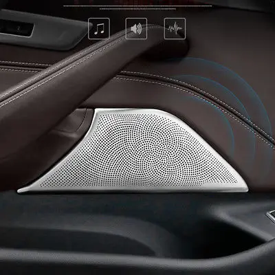 Нержавеющая 2 шт передняя дверь крышка динамика Накладка для BMW 5 серии G30 2017 2018 |