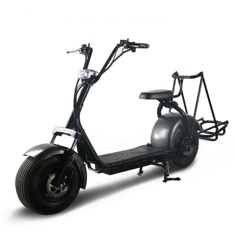 E-Scooter City Coco 2 колеса электрический мотоцикл 1000 Вт взрослый Электрический гольф скутер Citycoco внедорожный электрический мотоцикл - Цвет: black 60v 20ah