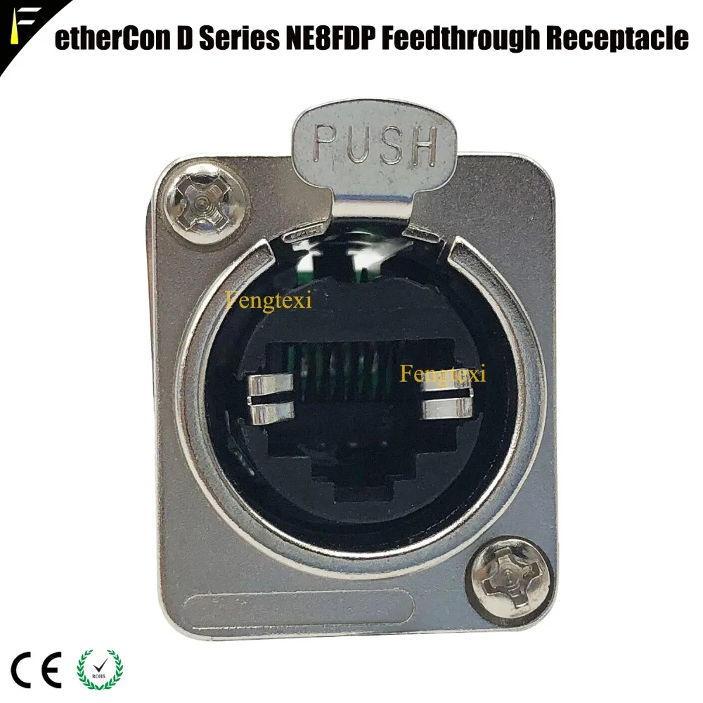 10 шт./лот Pro аудио видео сетевой разъем NE8FDP Ethernet RJ45 Feedthru D серии домкрат монтажный разъем панели