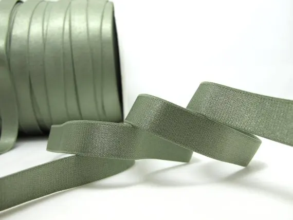 Просвет | 6 ярдов 1/2 Inch оливково зеленая блестящие Декоративные белье с рисунком