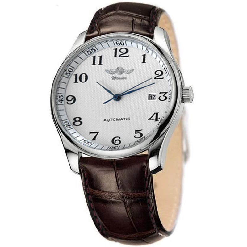 Prix pour GAGNANT Montres Classique Hommes AUTO Date automatique Montre Mécanique à Remontage automatique Analogique Squelette Brun En Cuir Homme Montre-Bracelet Prix pour GAGNANT Montres Classique Hommes AUTO Date automatique Montre Mécanique à Remontage automatique Analogique Squelette Brun En Cuir Homme Montre-Bracelet