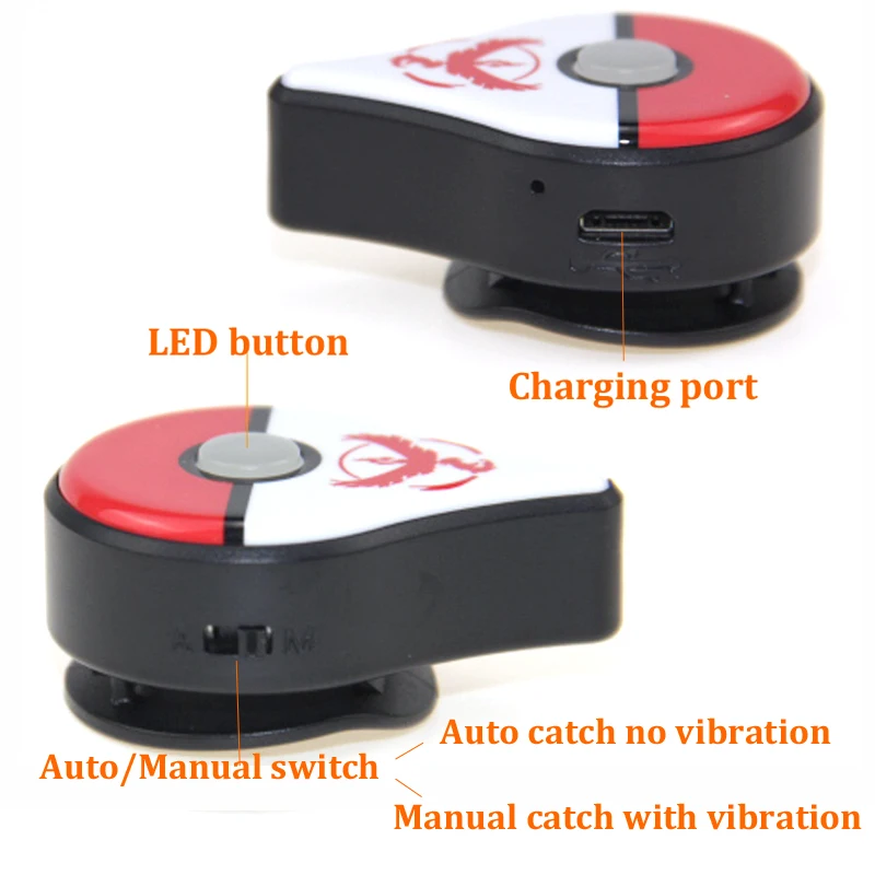 Автоматическая ловля для kingd Pokemon Go Plus браслет Bluetooth на запястье устройство с перезаряжаемой батареей для Pokemongo plus+ подарок