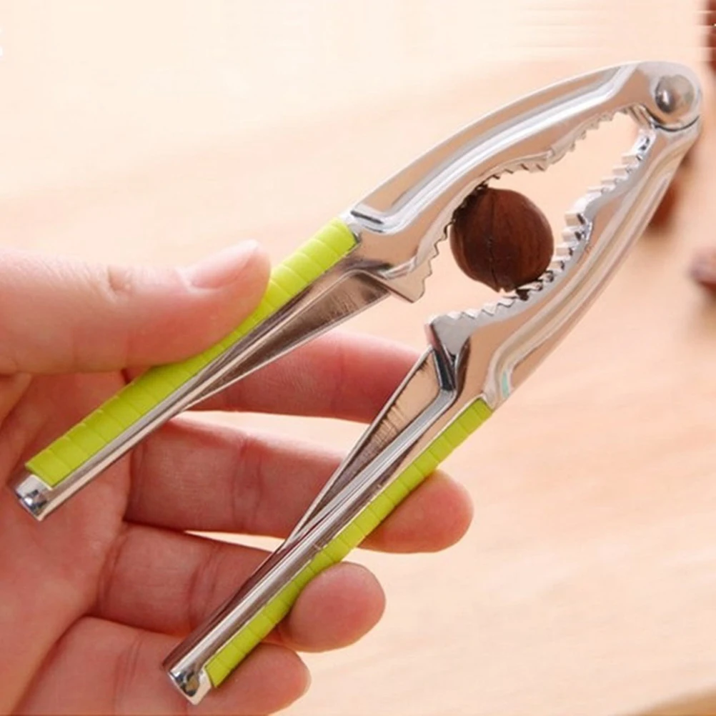 Nut Cracker Stainless Steel Multi Function Sheller Walnut Plier Metal
