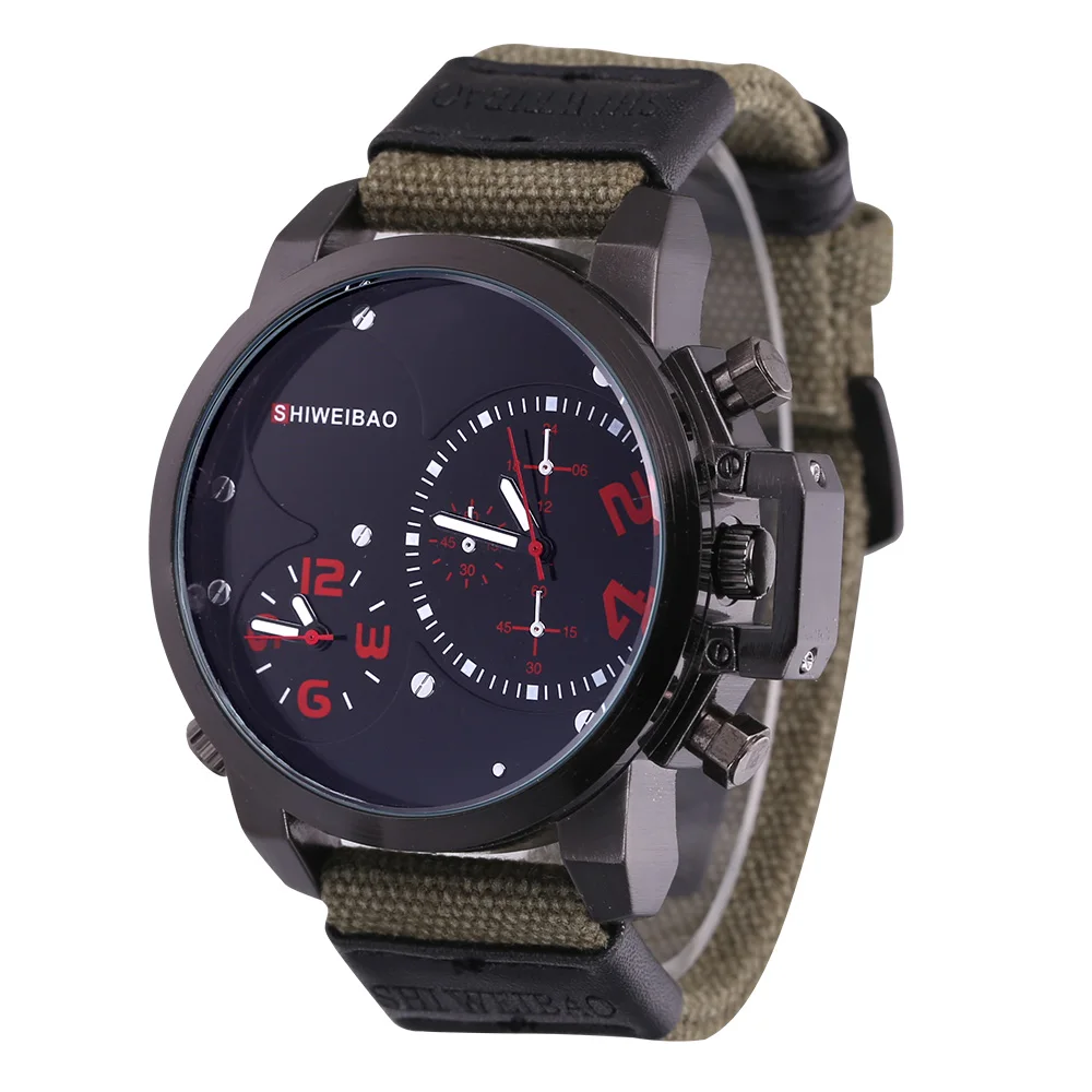 Analog Quartz Watch Men Luxury Brand Military Relogio Masculino Dual