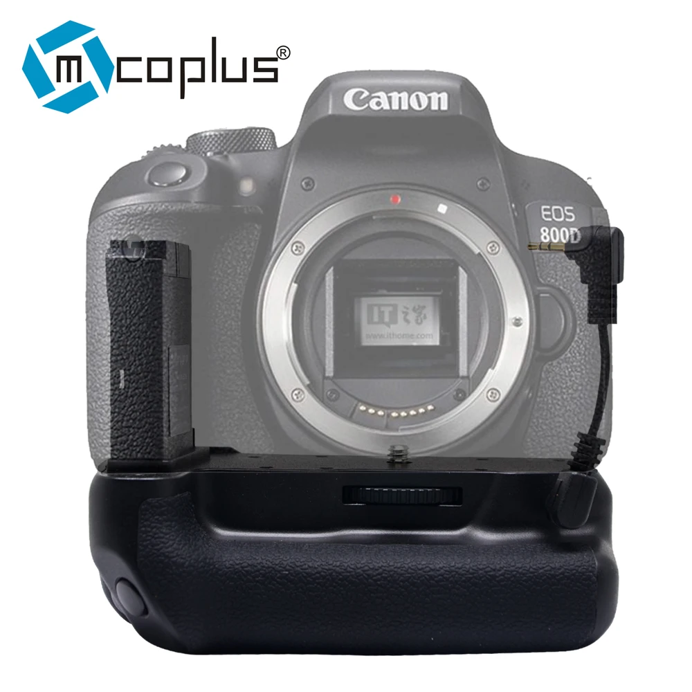 Mcoplus вертикальный батарейный блок держатель BG-800D для Canon 800D T7i X9i 77D 9000D работает с LP-E17 батареей