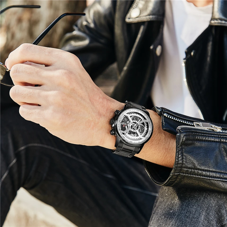NAFIFORCE мужские s часы лучший бренд класса люкс повседневные кварцевые мужские часы спортивные водонепроницаемые часы подарок синие часы мужские Relogio Masculino