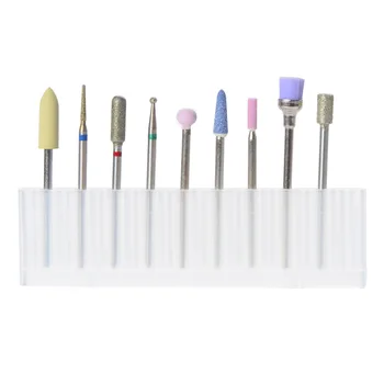 

SpeTool 9pcs/set Nail Drill Bits For Arcylic Nail Professhional Electric Manicure Pedicure Machine 3/32" Polishing Tool D25