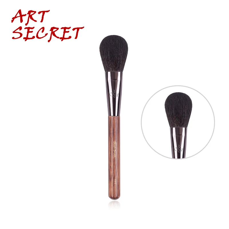 Artsecret#111 румяна набор кистей для макияжа тонкая Коза синий беличий ворс смешанный лазерный логотип пистолет алюминиевый наконечник Деревянная ручка