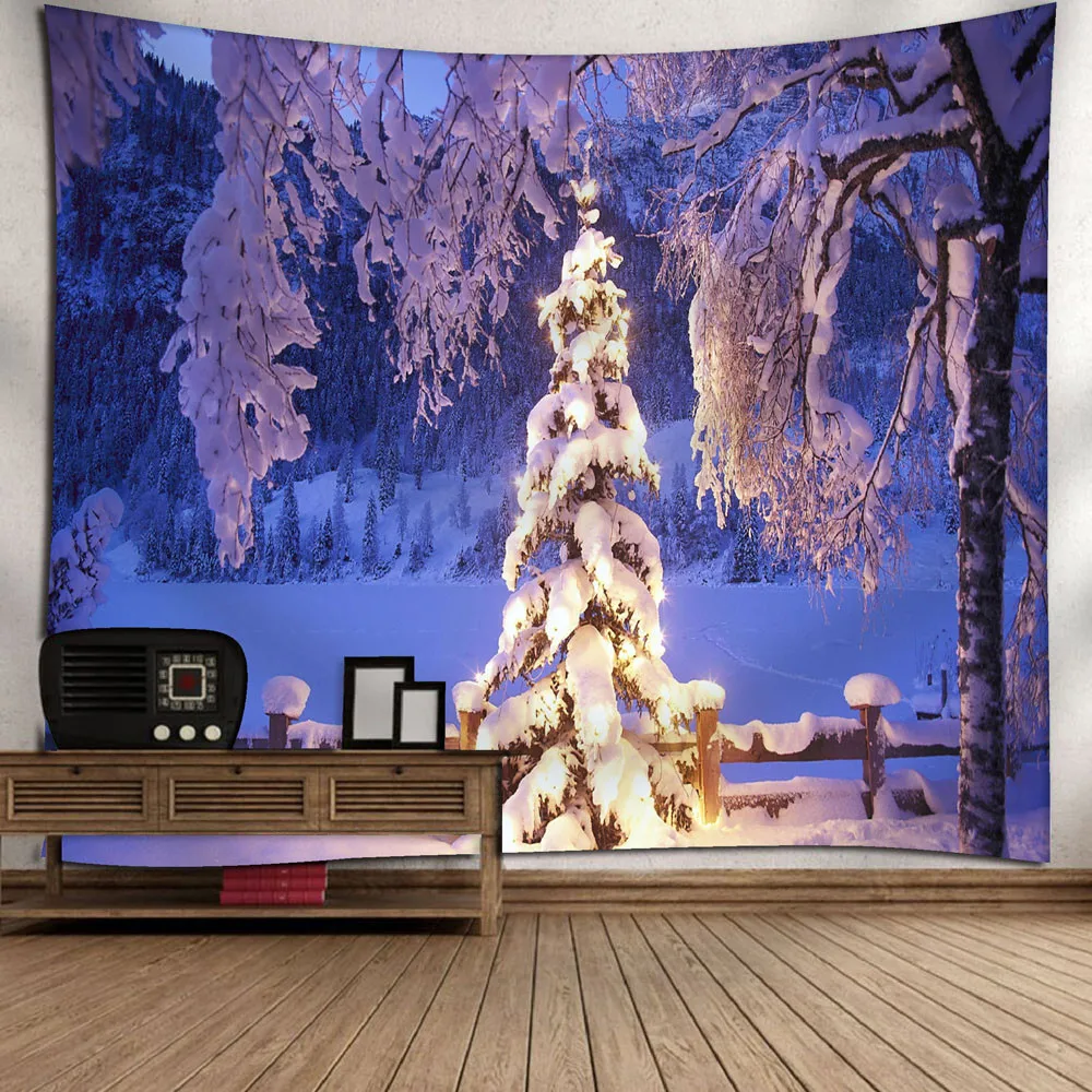 Рождественский настенный гобелен Рождественский гобелен хиппи комнаты покрывало стене висит бросить Одеяло Tapiz сравнению Мандала стене гобелен - Цвет: C