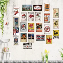 Моторное масло Винтаж жестяная вывеска потертый шик металлическая пластина Ретро гараж рождественские украшения для дома стены искусства плакат 30X20 см SA-6942