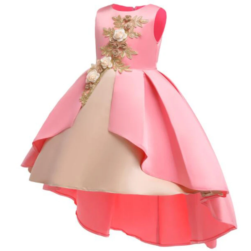 

New Baby Girl Flower Princess Party Dresses Children Christmas Clothing Elsa Anna Kids Dresses For Girl Toddler Clothes Vestidos