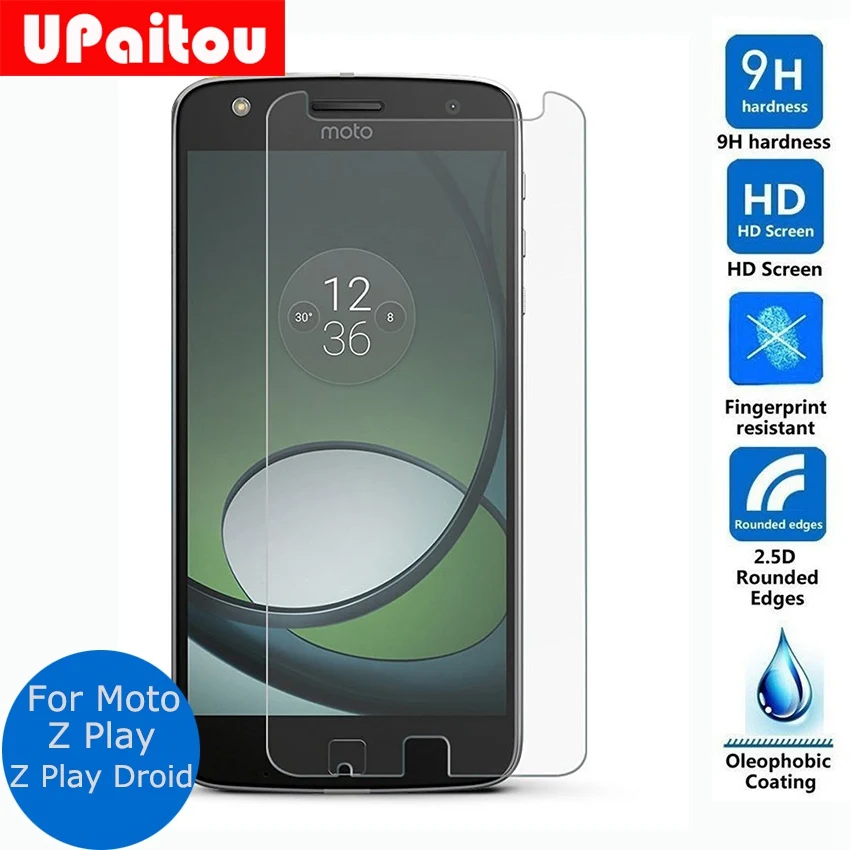 UPaitou Screen Protector For Motorola Moto Z Play Tempered