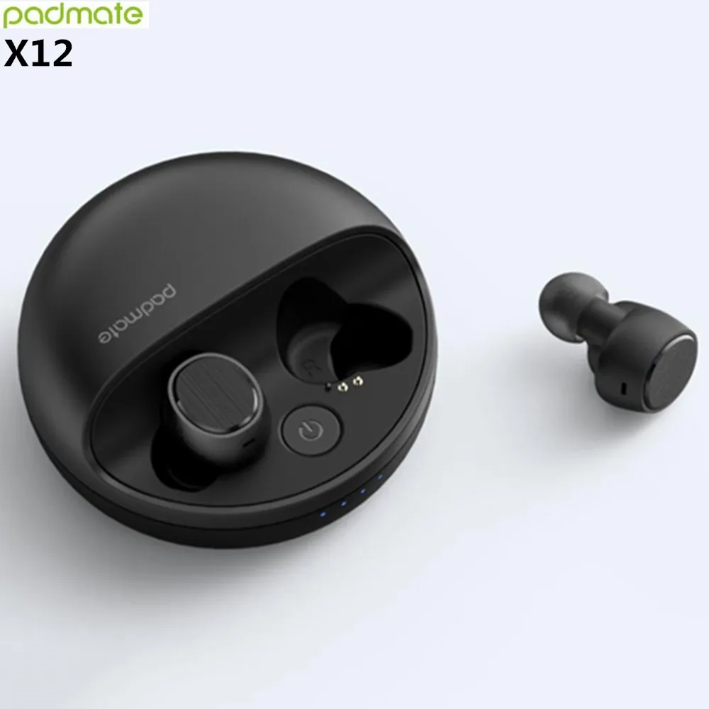 

Original Padmate X12 True Wireless 5.0 Bluetooth Earphones TWS Earbud In-Ear Waterproof IPX4 with Microphone for Sport Jogging