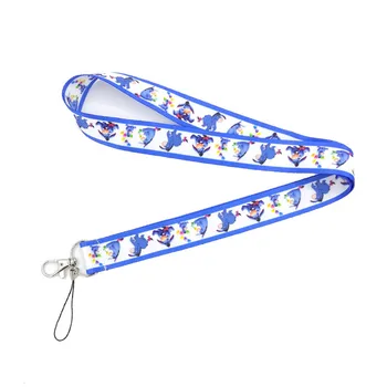 

100pcs Regooly RE01 Donkey cartoon Neck Strap Lanyard keychain Phone Strap ID Badge Holder Rope Key Chain Key rings Accessories